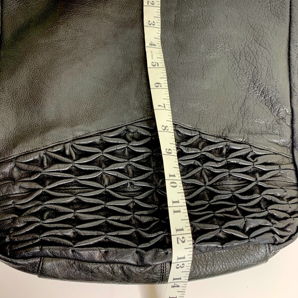 Day and Mood Isa Hobo Purse Black Leather Shoulder Strap Anthropologie - Picture 12 of 12
